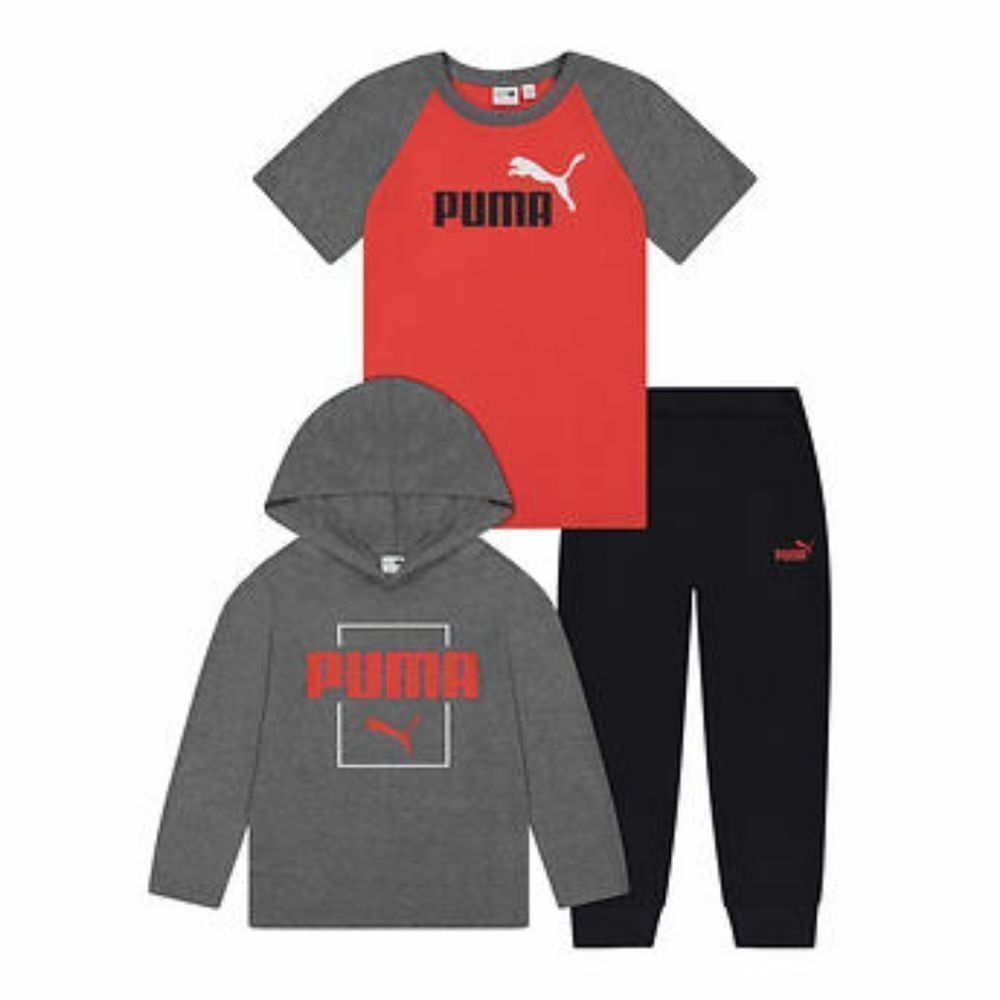 PUMA Youth 3-piece Set, Red